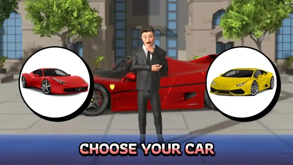 Choose Your Car in Idle office tycoons