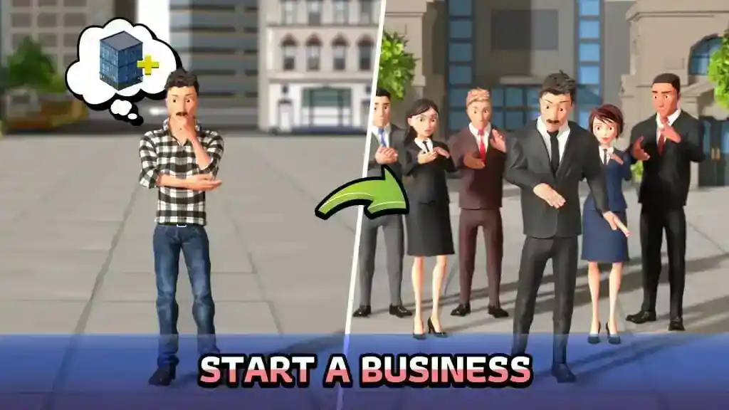 Start A New Business in idle office tycoon